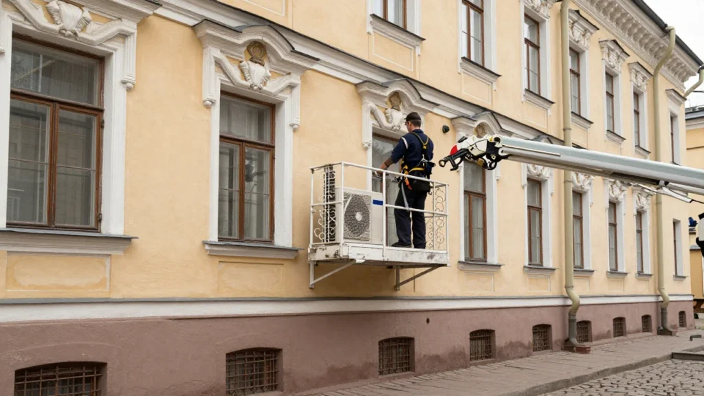 Нужно ли согласовывать установку кондиционера на фасаде в Санкт-Петербурге и сколько это стоит